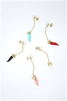 Einzelner Ohrring Lucedeimieiocchi Dame in Silber Corallo LDMO 807 OR ROSA - LDMO 807 OR ROSA